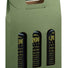 Sage - Groove Finish - 3 Bottle Carrier - 375 ml. - 7-7/8 x 2-1/2 x 13-1/4" (375 ml)