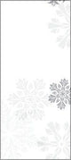 Let it Snow-Silver - Candy Bag - 4 x 2-1/2 x 9-1/2"