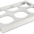 White - 6 Piece Cupcake Insert - 7 x 10" (2-1/2" Dia Cupcake)
