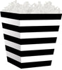 Black & White Stripes - Sweet Treat Boxes - 4 x 4 x 4-1/2"