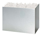 Silver Metallic - Basket Box - 8-1/4 x 4-3/4 x 6-1/4"
