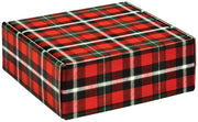 Christmas Plaid - Decorative Mailer - 8 x 8 x 3"