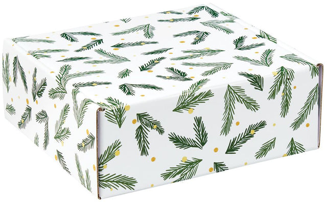 Holly Jolly Christmas - Decorative Mailer - 8 x 8 x 3"