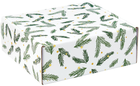 Holly Jolly Christmas - Decorative Mailer - 8 x 8 x 3"