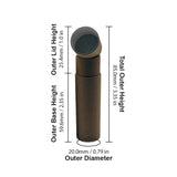 10 ml Glass Roller Bottles with Paper Tube Packaging