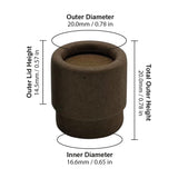 .1 ounce / 3 g Micro Paper Jars for Samples