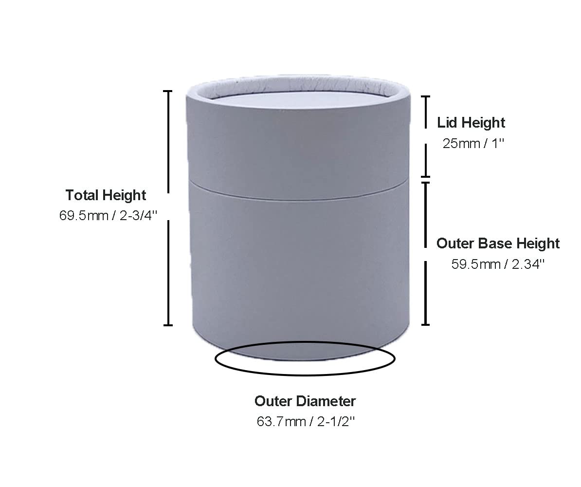 5 ounce / 150 g Coated White Paper Jars