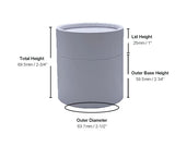 5 ounce / 150 g Coated White Paper Jars