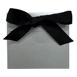 Chrome / Black - Clutch Purse Box - 5 x 2.75 x 4.5"