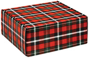 Christmas Plaid - Decorative Mailer - 9 x 9 x 4"