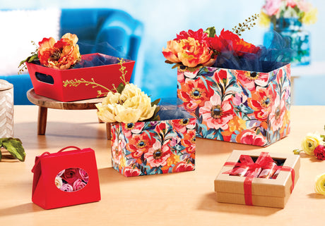 Bold Blooms - Basket Gift Box