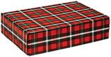 Christmas Plaid - Decorative Mailer - 12 x 9 x 3"
