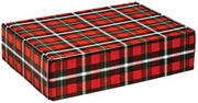 Christmas Plaid - Decorative Mailer - 12 x 9 x 3"