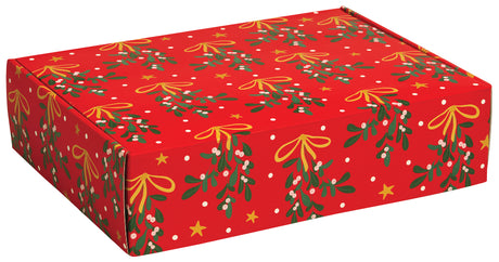Mistletoe Bows - Decorative Mailer - 12 x 9 x 3"