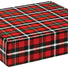 Christmas Plaid - Decorative Mailer - 12 x 12 x 3"