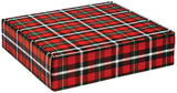Christmas Plaid - Decorative Mailer - 12 x 12 x 3"