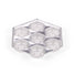 Silver - Hexagonal Candy Tray - (Hex - 7 Pc.) 4-1/4 x 5 x 5/8"