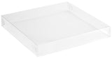 Clear - Decorative Tray - Lid - 10 x 10 x 1-1/2"