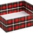 Christmas Plaid - Decorative Trays - 10 x 10 x 3"