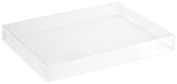 Clear - Decorative Tray - Lid - 12 x 9 x 1-1/2"