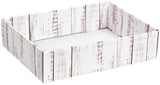 Distressed White Wood - Decorative Trays - 12 x 9 x 3"
