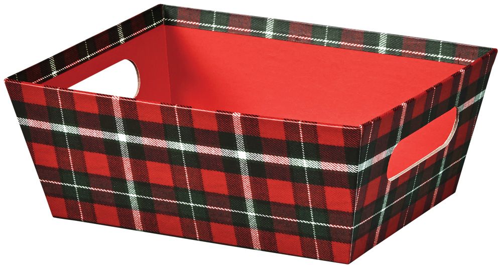 Christmas Plaid - Market Tray - 9 x 7 x 3-1/2"
