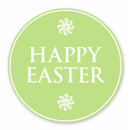 Easter - Decorative Label - 2" Round