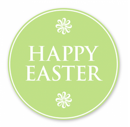 Easter - Decorative Label - 2" Round
