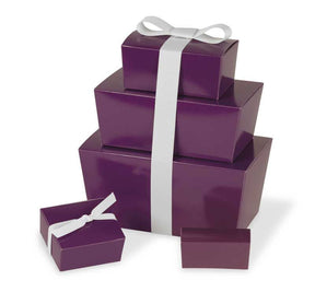 Aubergine - Ballotin Box - (1 lb) 6-5/8 x 3-3/4 x 3-1/2"