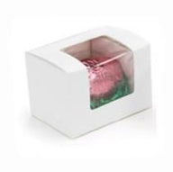 White - White Window Egg Box - (1/2 lb) 4-5/8 x 3-1/8 x 3-1/8"