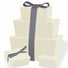 Cream - Ballotin Box - (1 lb) 6-5/8 x 3-3/4 x 3-1/2"