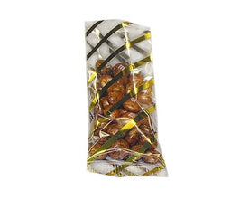 Diagonal Stripe Gold - Flat Foil Accent Candy Bag - 3 x 6"