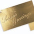 Gold - Season's Greetings - Greeting Cards - 3-1/2 x 2"