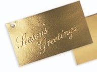 Gold - Season's Greetings - Greeting Cards - 3-1/2 x 2"
