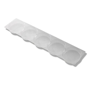 Clear - Oreo / Macaron Tray - (5 Pc.) 2 x 11 x 1" - Pack/25