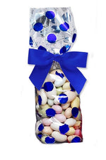 Large Dots Blue - Stand Up Candy Bag - (1 lb) 2-3/4 x 2 x 11"