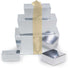 Silver - Ballotin Box - (2 Pc.) 2-5/8 x 1-5/16 x 1-1/4"
