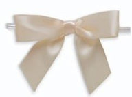 Cream - Self Adhesive Bow - 3-1/2" Bow - Self Adhesive