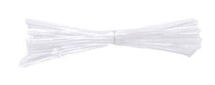 White - Twist Ties - 4 x 5/32"