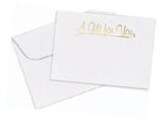 White - Gift Card and Envelope - 3-1/2 x 2"