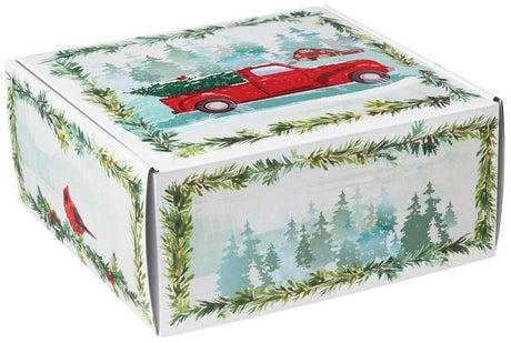 Farmhouse Christmas - Decorative Mailer - 9 x 9 x 4"