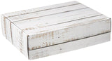 Distressed White Wood - Decorative Mailer - 12 x 9 x 3"
