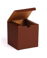 Cocoa - 1 Piece Top Tuck Gift Box - 4 x 4 x 4"