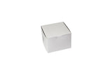 White - 1 Pc. Cake Box - 5-1/2 x 5-1/2 x 4"