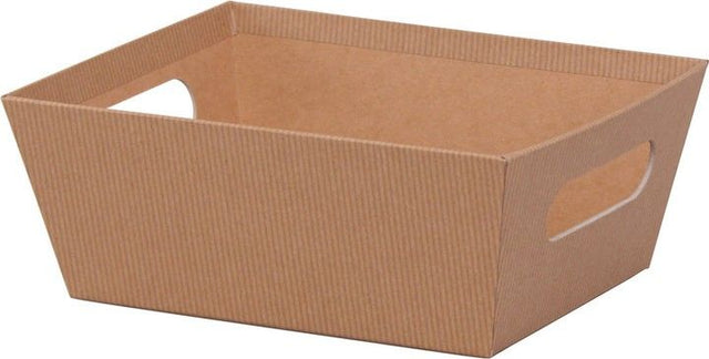 Kraft Stripes - Market Tray - 9 x 7 x 3-1/2"