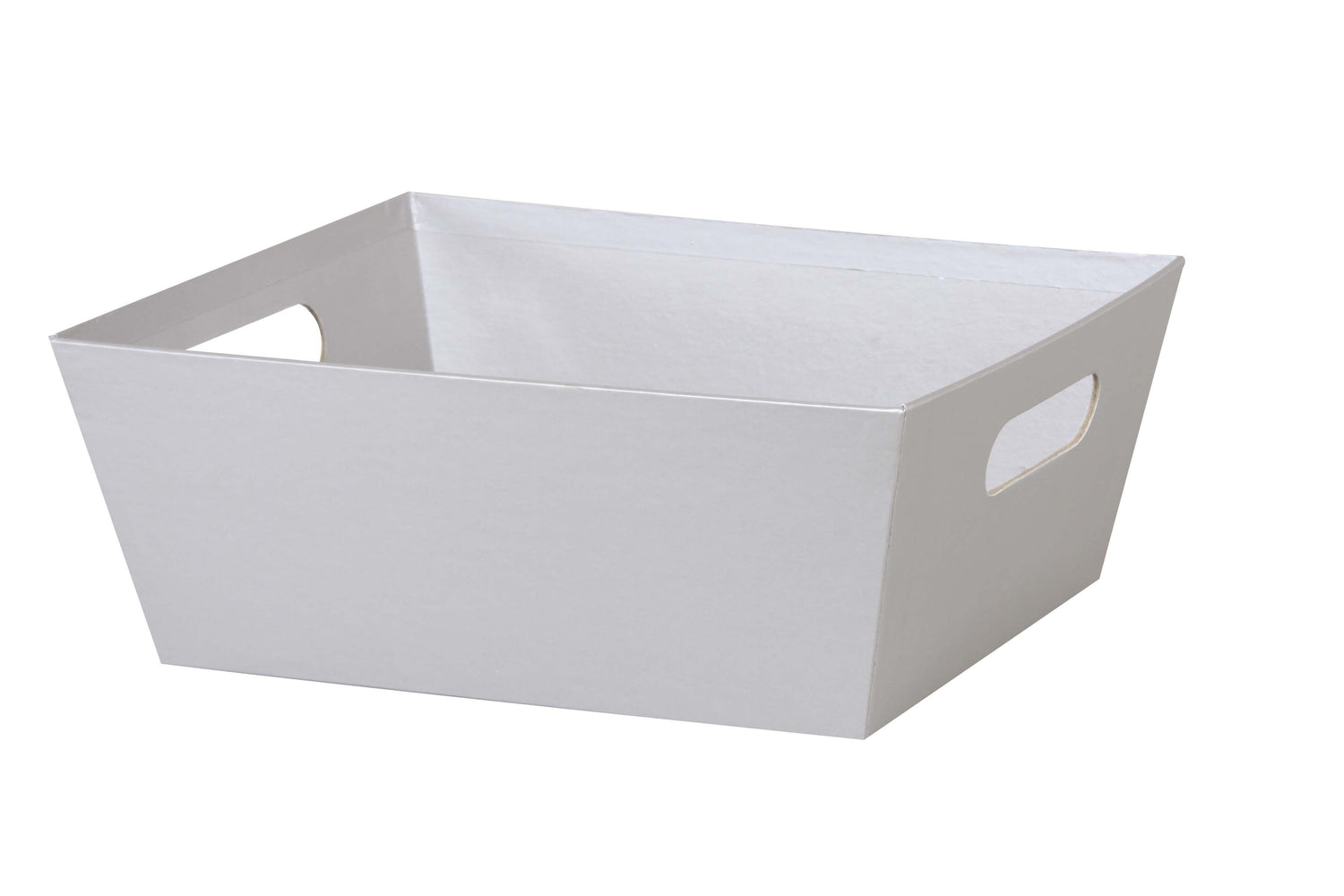 Silver Metallic - Market Tray - 12 x 9-1/2 x 4-1/2"