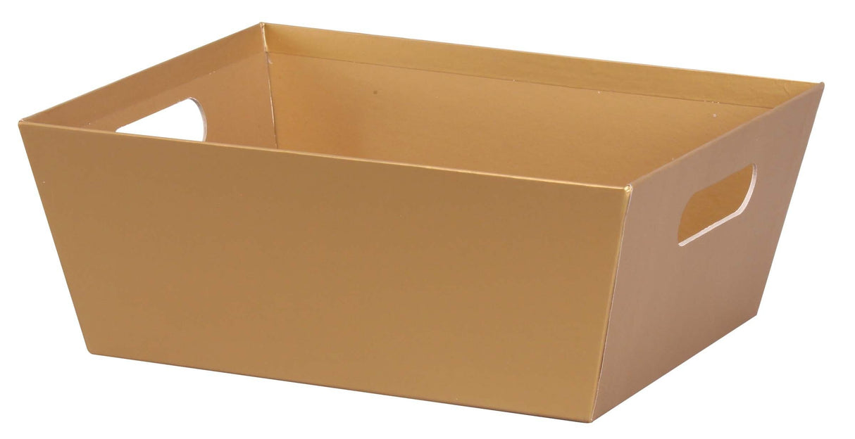 Gold Metallic - Market Tray - 12 x 9-1/2 x 4-1/2"
