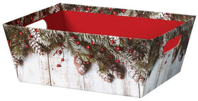 Rustic Winter - Market Tray - 12 x 9-1/2 x 4-1/2"