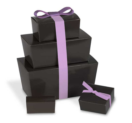 Black - Ballotin Box - (4 Pc.) 2-5/8 x 2-1/2 x 1-1/4"