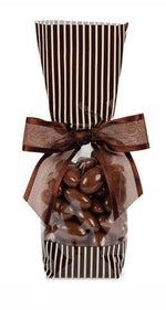 Brown/Cream Striped - Candy Bags - 2 x 1-7/8 x 9-1/2"